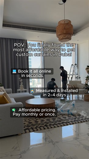 ✨ From blank windows to a finished look — in just a few days. 💻 Book online. 🧑‍🔧 We measure and install in 3–4 days. 💸 Pay once or split it monthly. Custom curtains, finally done the smart way. | GetKurtains