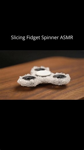 Slicing Fidget Spinner ASMR | Liquid Sounds