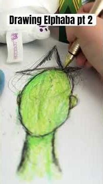 Drawing Elphaba pt 2 #shorts