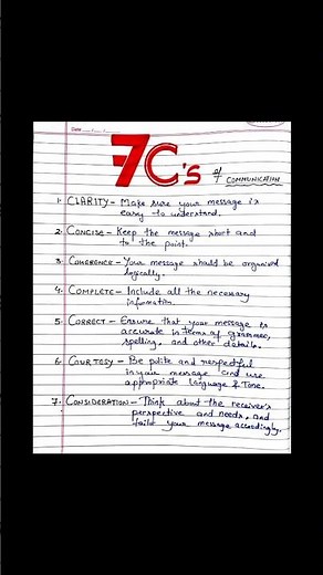 7Cs of Communication | 7cs of effective communication | Communication skills