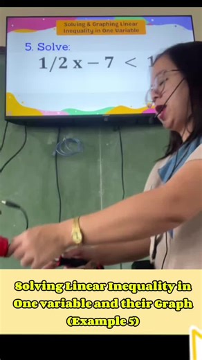 Linear Inequality in One Variable and their Graph (Example 5) #mathematics #Math8 #mathtutor #mathlesson #maampagayon