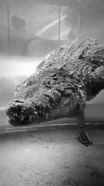 Mesmerizing Close-Up of an American Crocodile in Action