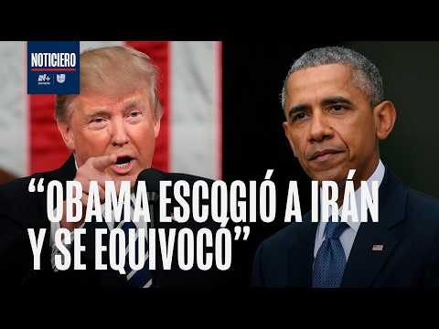 Trump critica a siete presidentes de EEUU y afirma que él frenó la amenaza de un Irán nuclear