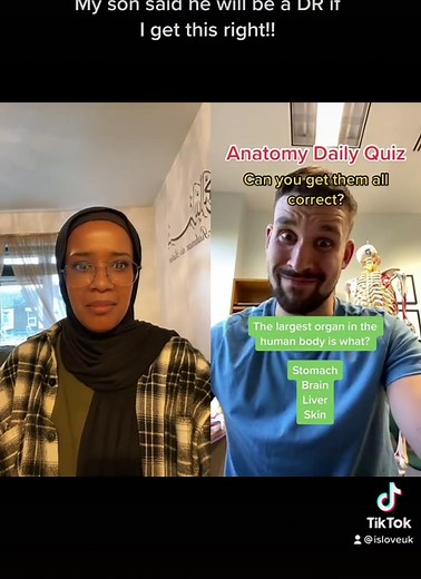 Learning Anatomy with Mom and Son | Fun and Educational TikTok Duet