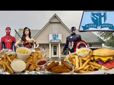 SUPPER HEROES | Huntsville, Alabama | Super Hero Themed Restaurant & Food Review