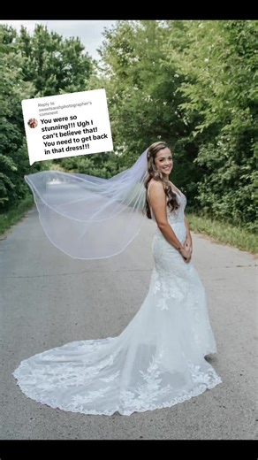 Replying to @sweetsarahphotographer thanks to my bestie @Hanna Rierson I did get dressed back up and she took some in our own back yard! Also got some of my “must have” poses that were not taken the day of. We had a blast. 🫶🏼