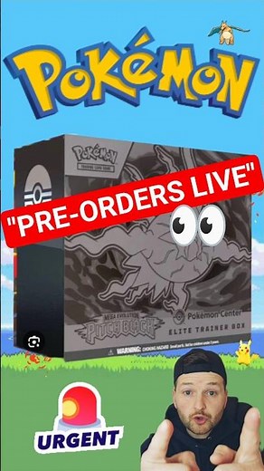 NEW Pokémon Drop! Mega Evolution Pitch Black Pre-Orders 👀 #pokemon #news #preorder #fyp #shorts #wow