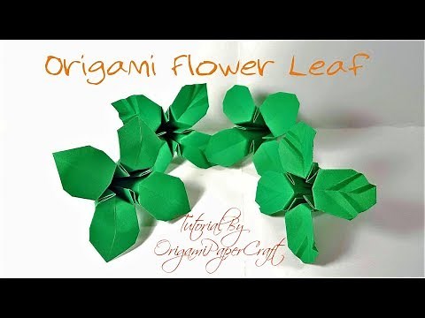 How To Make Origami Flower Leaves | Tutorial By OrigamiPaperCraft