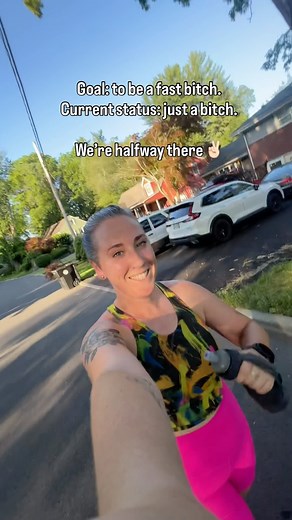 Meaghan Kenny on Instagram: "fast doesn’t happen over night, but being a bitch sure does 😝😝😝 I’m actually really nice lol but I will become a bitch if you hurt me or my friends, or if you’re one of those pace shaming assholes! I’ll also be a bitch about the weather, but who hasn’t been a bitch about that once or twice!"