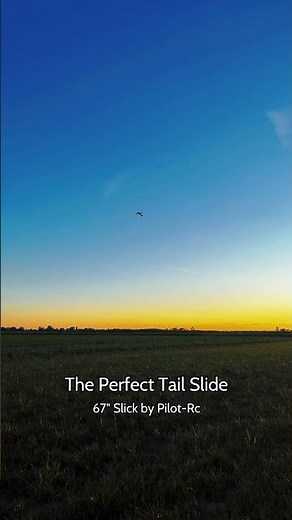 The perfect sunset tail slide with the 67" Slick 360 by Pilot-Rc #rcflying #tailslide #rcplane #rc