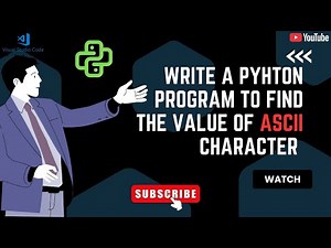 Write a Program in Python to find the ASCII value a provided character. #fypシ #fypシ゚viral #explore