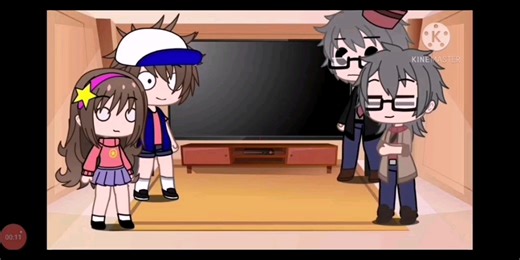 Gravity falls react to sans vs bill cipher~Gacha club