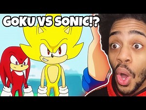 Sonic vs Goku Rap Battle Parts 1-3 REACTION