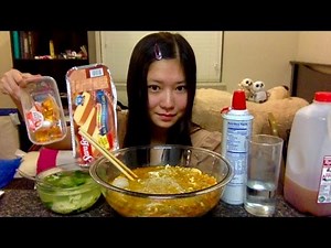 【吃播】麻辣烫粉&果冻&自制雪糕蛋糕&汤 [Eating Show/Mukbang] Spicy rice noodle soup&jelley&ice-cream cake&soup