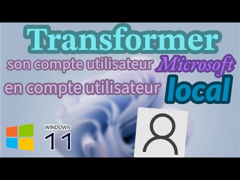 Converting your online user account to a local user account with Windows 11