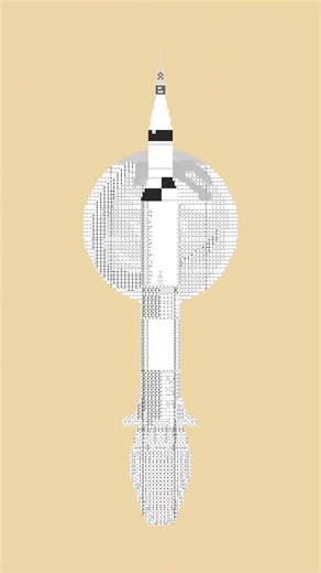 Coloring pixels - Saturn V