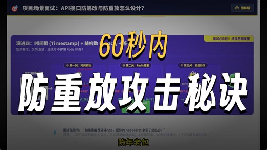 Java项目场景面试：API接口防篡改与防重放怎么设计?面试官都服的安全方案！