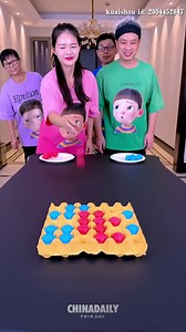 8.6K views · 71 reactions | A game of luck and technique! The Pingpong-Gomoku challenge goes viral on China's social media. Players have to form an unbroken line of five balls. Have a try with your friends and family! #TrendingNow | China Daily | Facebook