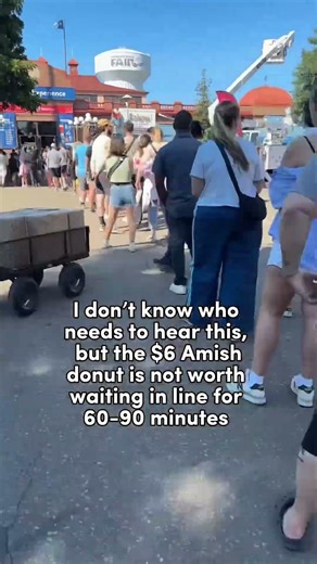 the Amish donut at the Minnesota State Fair is not worth the wait