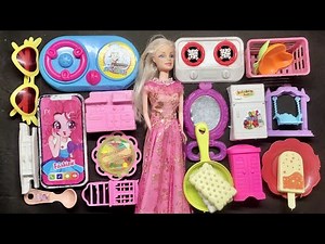mini kitchen set and barbie doll kitchen set