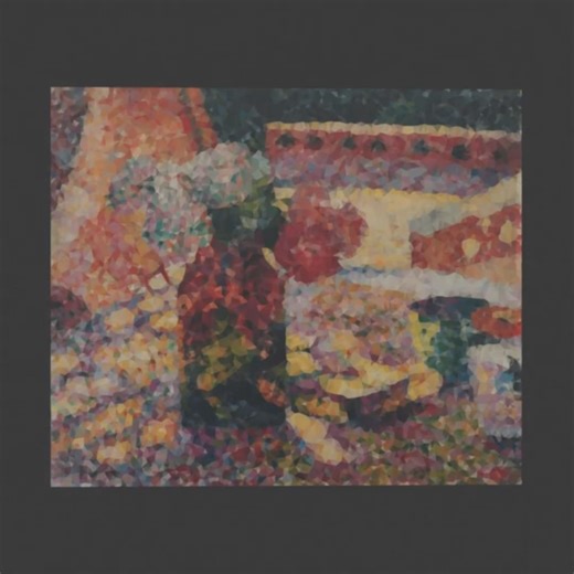 Nature morte au vase de fleurs | Low Poly Painting Render | #shorts