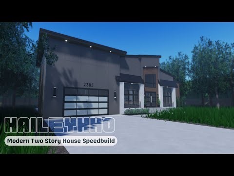 ROBLOX Studio Speedbuild - Modern Two Story House