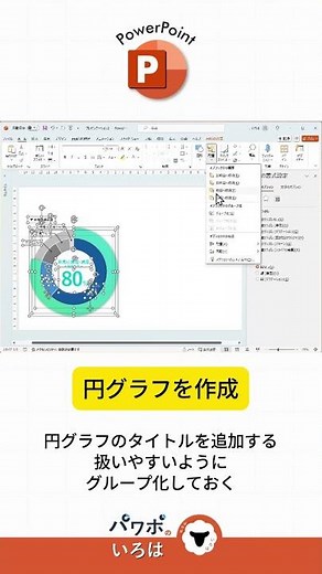 パワポで分かりやすい円グラフ！#パワーポイント #powerpoint #パワポ #グラフ