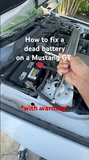 How to replace a dead battery on a Mustang GT ￼
