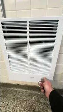 Broan electric wall heater. Not heating reset button