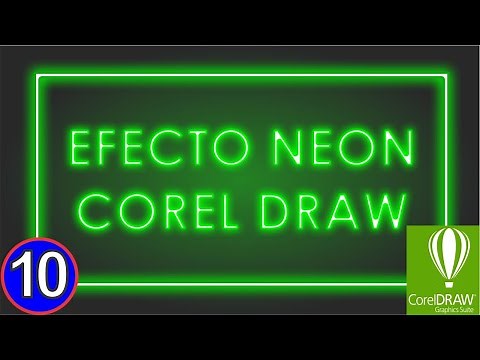 Corel Draw. 💥💥💥 Texto con efecto NEÓN -- 100% práctico.