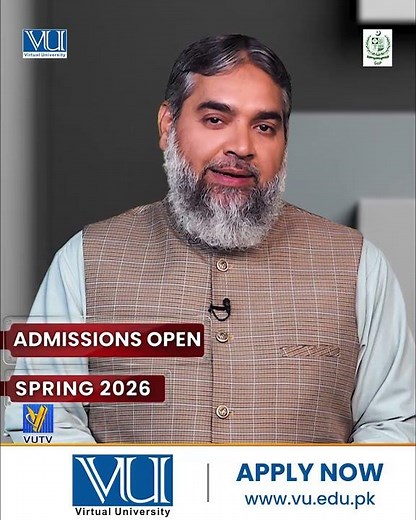 VU Admissions Open Spring 2026 | Department of Urdu