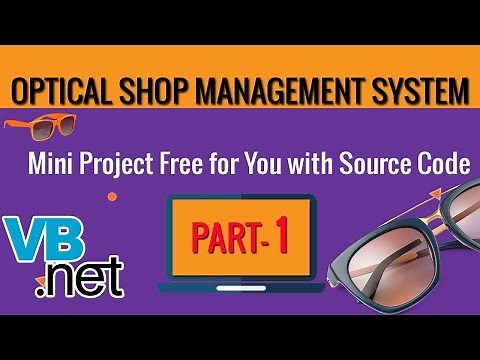VB.NET ,Optical Shop Management System Project| vb.net project ,MS Access DB with Source code| #01