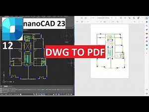 للمبتدئين تحويل ملفات DWG الى PDF فى برنامج NANOCAD