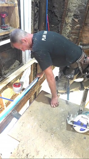 🔨🔨Structural Framing Repair🔨🔨 It almost doesn't even surprise me anymore 😄 When it comes to remodeling a home that is over 100 years old its very common to see structural damage from contractors performing a repair of some kind This is another core reason why a recommend removing all of the subflooring during a renovation like this Begin the framing process by first evaluating the levelness of floor In this scenario the room was dipping down towards the outside wall Set a ledger board (if n