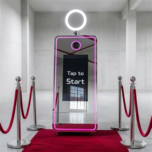 Magic Mirror Photo Booth With Interactive Touchscreen, Ring Light & Flight Case. Event/party/wedding Booth Rental Business or Side Hustle - Etsy