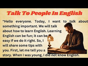 Talk To People In English || Graded Reader || Improve Your English || Learn English || Level 1
