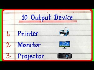 10 Output Device Name in English || Output Device ke naam || Output Devices