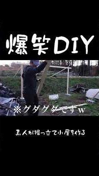 Amateurs build a shack in a field! Collapse? Construction halted? #shack #diy #shorts