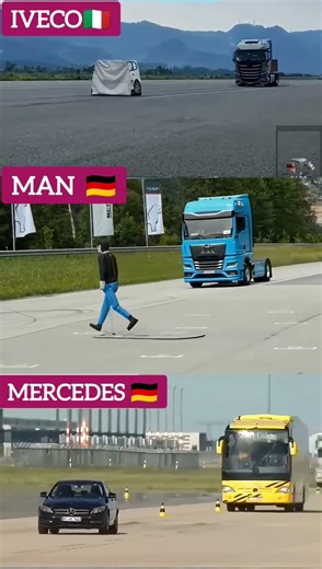 Mercedes vs. Iveco: Automatic Braking