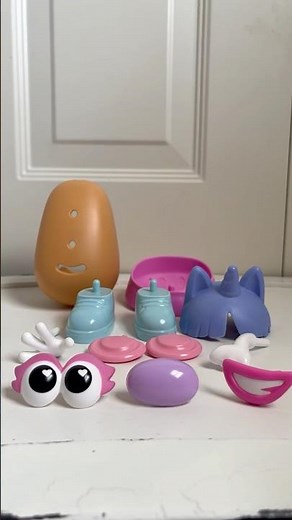 Building Mrs.Potato Head with unicorn hat ￼