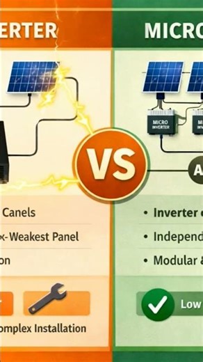 string inverter vs micro inverter #viralshort #inverter