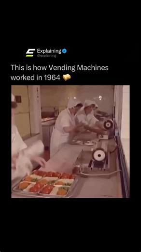 Explaining on Instagram: "The first vending machines were nothing like the automated ones we know today. 🍞 Even as early as ancient Greece, machines dispensed holy water using coins, but when vending machines became popular in the late 1800s, every product was hand prepared. Sandwiches, postcards, cigarettes, and even hot meals were manually stocked, wrapped, and portioned by workers before being loaded inside. There was no automation behind the scenes, just trust in mechanics and timing. Long