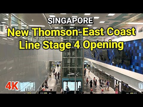The new Thomson-East Coast Line Stage 4 MRT Tour | Singapore City | Singapore MRT Ride
