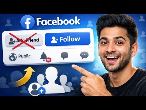 Facebook Par Add Friend Ki Jagah Follow Option Kaise Laaye | Facebook Follow Button Enable 2026