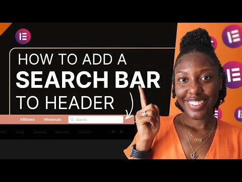 How to add a Search Bar to your header in Elementor
