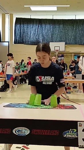Three in a row 🙌 #cupstacking #speedstacking #speed #fast #wow