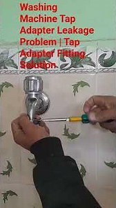 Washing Machine Tap Adapter Leakage Problem | Tap Adapter Fitting Solution