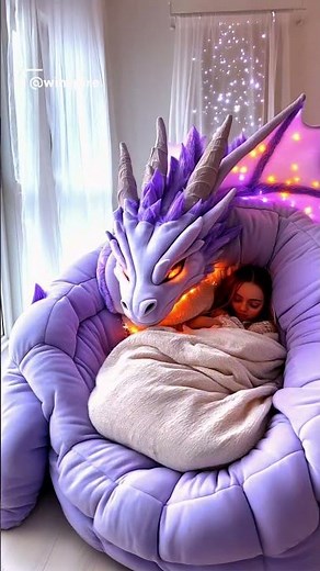Sleeping in a Giant Dragon Bed Looks Amazing! 🐉 (part 2)