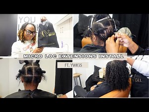 Micro Loc Extensions Install | YWIGS HAIR | Step by Step