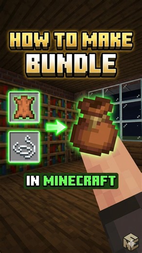 How to make a Bundle in Minecraft #minecraft #shorts